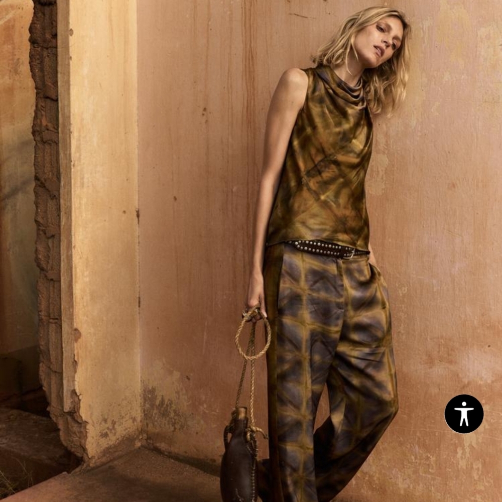 Zara tye dye pants